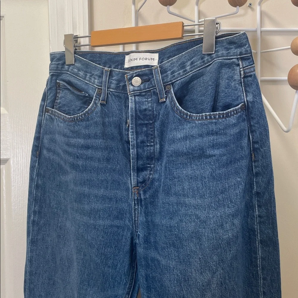 Aritzia - The Nina Stovepipe Highrise Tapered Organic Denim Jeans Blue 30 x 31 - Picture 3 of 14